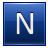 Letter-N-blue icon