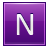 Letter-N-violet icon