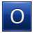 Letter-O-blue icon