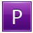 Letter-P-violet icon