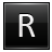 Letter-R-black icon