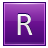 Letter-R-violet icon