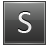 Letter S grey icon
