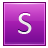 Letter S pink icon