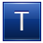 Letter-T-blue icon