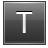 Letter T grey icon