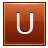 Letter-U-orange icon