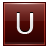 Letter-U-red icon