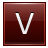 Letter-V-red icon
