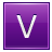Letter V violet icon