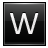 Letter-W-black icon