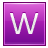 Letter-W-pink icon