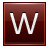 Letter-W-red icon