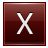 Letter-X-red icon