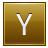 Letter-Y-gold icon