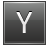Letter Y grey icon