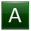 Letter-A-dg icon
