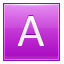 Letter-A-pink icon