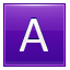Letter-A-violet icon