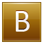 Letter-B-gold icon