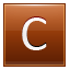 Letter-C-orange icon