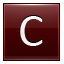 Letter-C-red icon