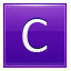 Letter-C-violet icon