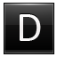 Letter-D-black icon
