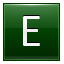 Letter-E-dg icon