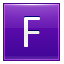 Letter F violet icon