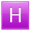 Letter-H-pink icon
