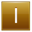 Letter-I-gold icon