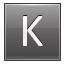 Letter-K-grey icon