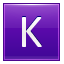 Letter-K-violet icon