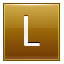 Letter-L-gold icon