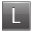 Letter L grey icon