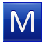 Letter-M-blue icon