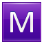 Letter M violet icon