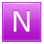 Letter-N-pink icon