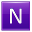Letter-N-violet icon