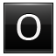Letter-O-black icon