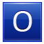 Letter-O-blue icon