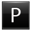 Letter-P-black icon
