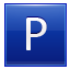 Letter-P-blue icon