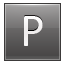 Letter-P-grey icon