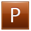 Letter-P-orange icon