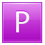 Letter-P-pink icon