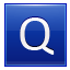 Letter-Q-blue icon
