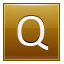 Letter-Q-gold icon