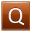 Letter-Q-orange icon